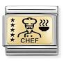 Nomination Italy- Charm, Composable Link, Chef, classic