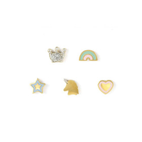 Nomination Italy- Teräsemaloitu setti, korvakorut