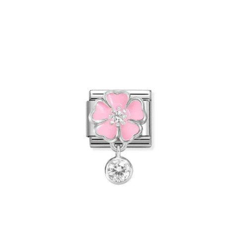 Nomination Italy- Classic Charms, Pinkki kukka ja pave