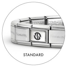 Nomination Italy- Ranneke, classic. Hopealla logo palalla. 18cm