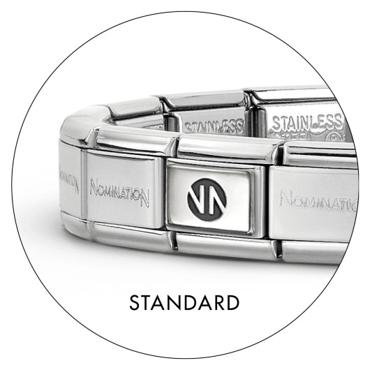 Nomination Italy- Ranneke, classic. Hopealla logo palalla. 18cm