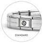 Nomination Italy- Ranneke, classic. Hopealla logo palalla. 18cm