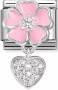 Nomination Italy- Classic Charms, Pinkki kukka ja sydän 