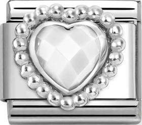 Nomination Italy- Classic, Silvershine. Heart