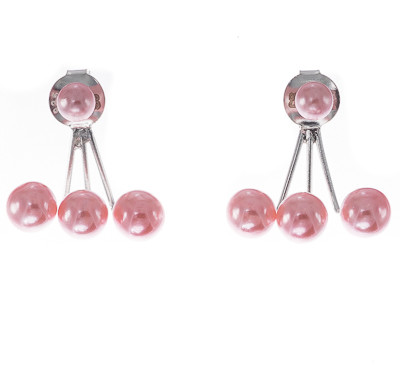 Silver Bar- Helmi alahelmi-triolla, hopeakorvakorut