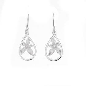 Silver Bar- Hopeakorvakorut, Jasmin-kukat