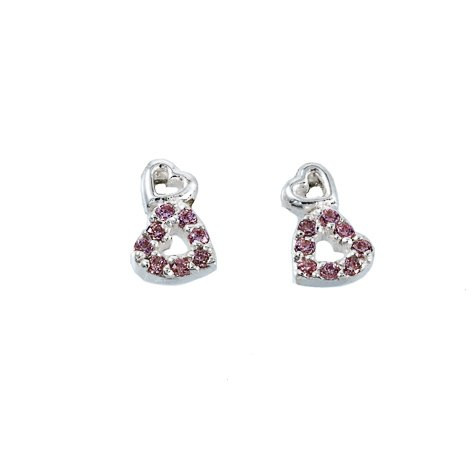 Silver Bar- Sydän, hopeakorvakorut 