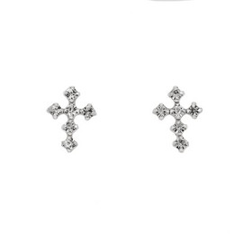 Silver Bar- Hopeakorvakorut, Blingy cross