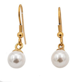 Silver Bar- Titaanikorvakorut, helmi