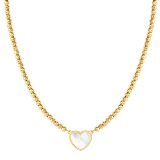 Nomination Italy- Emosfere White Heart Beaded, kaulakoru