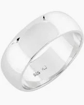 Classic silver- Sileä sormus, hopea. USEITA KOKOJA!