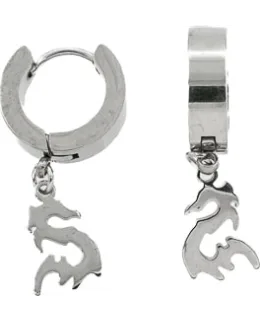 Silver Bar- Dragon, teräskorvakorut