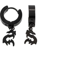 Silver Bar- Dragon, teräskorvakorut