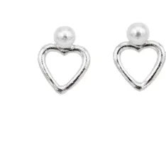 Silver Bar- Hopeakorvakorut, sydän