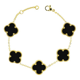 Korutuote Oy-  Kukka helmiäinen, teräsrannekoru