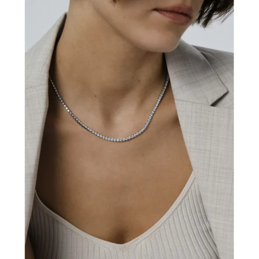 MOCKBERG- Shiny Tennis Necklace, kaulakoru