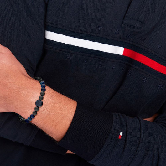 Tommy Hilfiger- Rannekoru, logolla. Beads