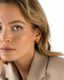 MOCKBERG- Shiny Hoops Small, korvakorut