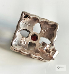 Vanhat Hopeakorvakorut Markasiitit & Punaiset Kivet