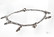 Hopearanneketju amuleteilla (figaro)