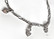 Hopearanneketju amuleteilla (figaro)