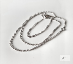 Hopeaketju 45,5/42 cm / 1,2 mm