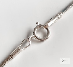 Hopeaketju (käärme,kantikas) 43 cm / 1 mm