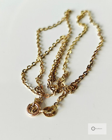 Kultaketju 42 cm / 2 mm (ankkuri)