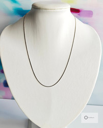 Hopeaketju 57-60 cm/1 mm (käärme) VIALLINEN