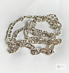 Hopeaketju 46 cm / 4 mm (panssari)