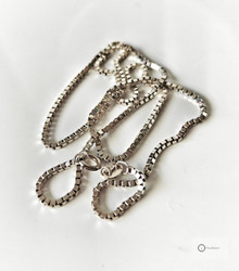 Hopeaketju 45,5 cm / 1,5 mm (venetsia)