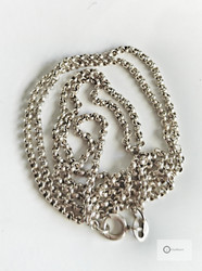 Vanha Hopeaketju 57 cm / 2 mm (papu)