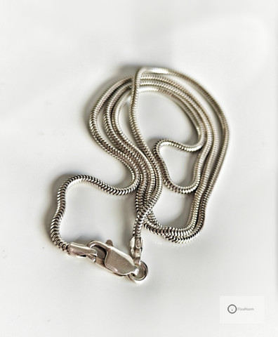 Hopeaketju 45,5 cm / 1,5 mm (käärme)