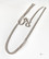 Vanha Hopeaketju 60 cm / 2 mm ( panssari )