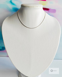 Hopeaketju 40,5 cm / 1 mm (käärme)