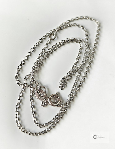 Hopeaketju 41,44,46 cm / 1 mm (ankkuri)