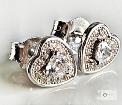 Hopeakorvakorut Sydämet 