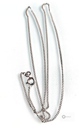 Hopeaketju 47 cm / 1 mm ( panssari )