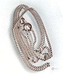 Hopeaketju 47 cm / 1 mm ( panssari )