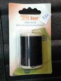 Karhulanka, 150 m, musta, erikoisvahva ompelulanka