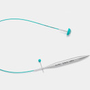 KnitPro Mindful Teal -kaapeli koottaviin pyöröpuikkoihin, 40-150 cm