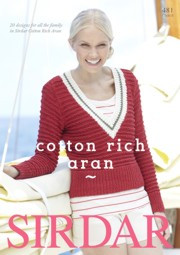 Sirdar Cotton Rich Aran Book 481 -lehti