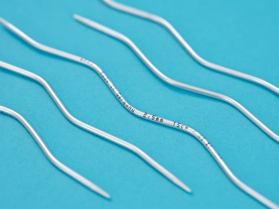 Addi CraSy Snake Lace sukkapuikot, alumiini, 15 cm, 2.5 - 3.5 mm