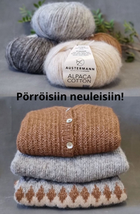austermann-alpaca-cotton-lanka-porroinen-alpakka-puuvilla-neulelanka-kirjoneulepusero-porrolanka-patenttineuletakki-ohje-lepakko-neulepusero-pitka-neuletakki-neuleohje-alpakkalanka-puuvillalanka