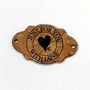 Ommeltava Just for you with love -merkki