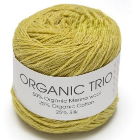 hjertegarn-organic-trio-ekologinen-merinovilla-puuvilla-silkki-lanka-neulelanka-5019-kellanvihrea