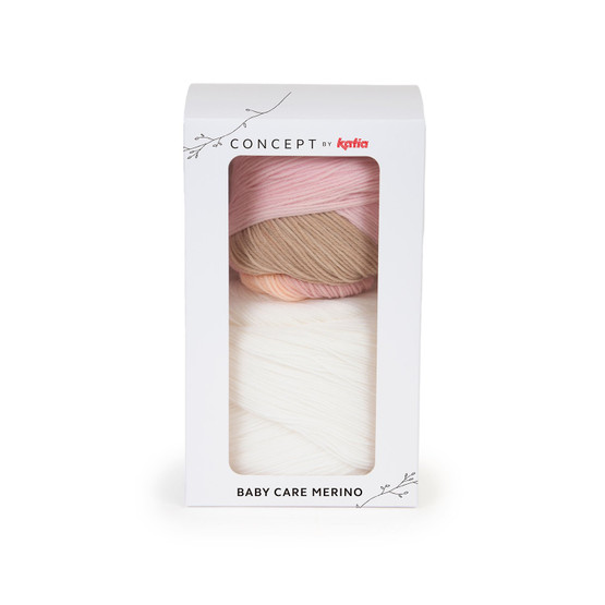 Katia Concept Baby Care Merino -lankapaketti vauvanpeittoon