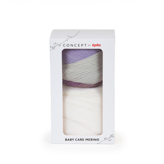 Katia Concept Baby Care Merino -lankapaketti vauvanpeittoon