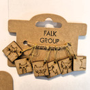 Falk silmukkamerkit, erilaisia lajitelmia