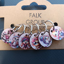 Falk silmukkamerkit, erilaisia lajitelmia